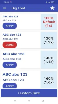 Big Font android App screenshot 1