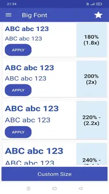 Big Font android App screenshot 2